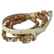 Riem D&amp;G Dolce Gabbana creme leren riem