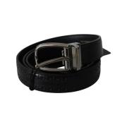 Riem D&amp;G Leren riem geperforeerde stijl