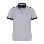 T-shirt EAX grijs poloshirt met korte mouwen voor heren