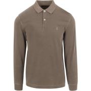 T-shirt Marc O'Polo Longsleeve Poloshirt Terry Cloth Taupe