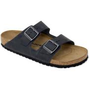 Pantoffels Birkenstock Leren en metalen pantoffels