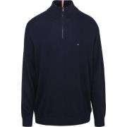 Sweater Tommy Hilfiger Big Tall Half Zip Trui Navy