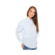 Blouse Only Betty Shirt - Cloud Dancer Light Blue