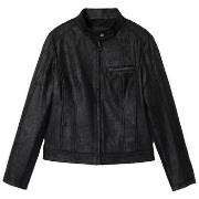 Mantel Desigual Moto Jacket Zwart Lange Mouwen