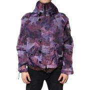 Trainingsjack D&amp;G Heren Printed Shell Jacket Paars Camouflage