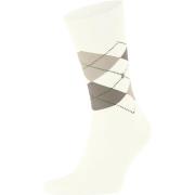 High socks Burlington Manchester Sok Ruit Off White 2041