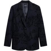 Blazer Desigual Blazer kalligrafie print met print