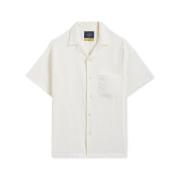 Overhemd Lange Mouw Portuguese Flannel Mondego Shirt - White