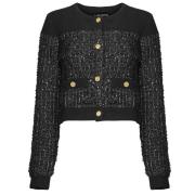 Vest Karl Lagerfeld BOUCLE KNIT CARDIGAN