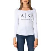 Overhemd EAX AX Logo Tee Lange Mouw Slim Fit