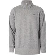 Sweater Gant Regular Shield-sweatshirt met halve rits