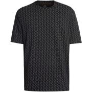 T-shirt Korte Mouw EAX T-shirt met logopatroon