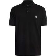 Polo Shirt Korte Mouw EAX Poloshirt met logo op de borst