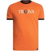 T-shirt Korte Mouw Trojan Ringer-T-shirt met logo