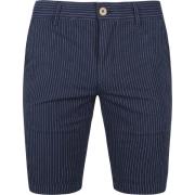 Broek Suitable Aswin Short Donkerblauw Gestreept