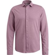 Overhemd Lange Mouw Cast Iron Overhemd Jersey Piqué Mauve