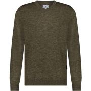 Sweater State Of Art Trui V-Hals Groen Melange