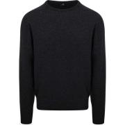 Sweater William Lockie Trui Lamswol Charcoal Antraciet