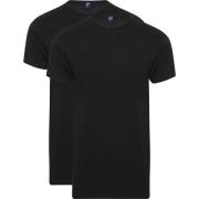 T-shirt Alan Red Derby Extra Lang T-Shirt Zwart (2-Pack)