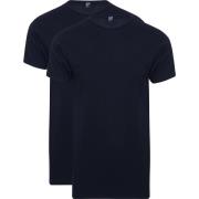 T-shirt Alan Red Derby Extra Lang T-Shirt Navy (2-Pack)