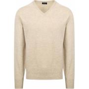 Sweater William Lockie V-Hals Lamswol Beige