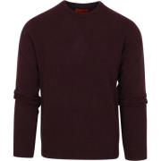 Sweater Suitable Pullover Wol O-Hals Bordeaux