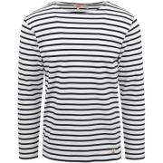 Sweater Armor Lux Trui Strepen Zwart Wit