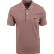 T-shirt Lyle And Scott Polo Plain Oud Roze