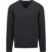 Sweater William Lockie Pullover Lamswol Antraciet V