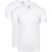 T-shirt Alan Red Organic V-Hals T-Shirt Wit 2-Pack