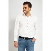 Overhemd Lange Mouw Suitable Overhemd Twill Wit