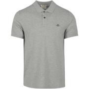 T-shirt Gant Shield Piqué Poloshirt Grijs