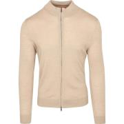 Sweater Suitable Cardigan Merino Sand