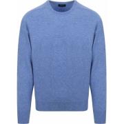 Sweater William Lockie Lamswol Surf Blauw