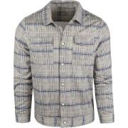 Sweater Blue Industry Overshirt Ruit Beige