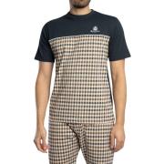 T-shirt Korte Mouw Aquascutum Inzet Piping T-shirt