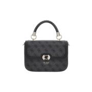 Handtas Guess NOLANA SML GIRLFRIEN COAL LOGO Noir