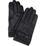 Handschoenen Profuomo Handschoenen Wol Zwart Leer