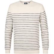 Sweater Petrol Industries Trui Palm Streep Ecru
