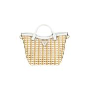 Handtas Guess ATALIA CROSSBODY BUC NATURAL/WHITE Blanc
