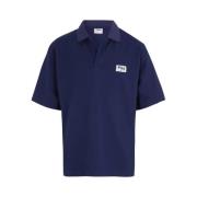 Polo Shirt Korte Mouw Fila fat0261_polo_pique_teens_blu