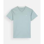 T-shirt Korte Mouw Oxbow Effen V-hals T-shirt geborduurd 4flo TIVE