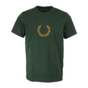 T-shirt Korte Mouw Fred Perry Textured Laurel Wreath Tee Shirt
