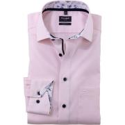 Overhemd Lange Mouw Olymp Luxor Overhemd Structure Roze