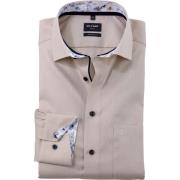 Overhemd Lange Mouw Olymp Luxor Overhemd Structure Beige