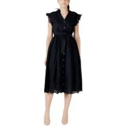 Korte Jurk Vila Vianglassi V-Neck S/L Midi 14105143