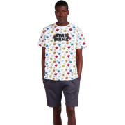 Pyjama's / nachthemden Admas Pyjamashort t-shirt Neon Graffiti Star Wa...