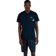 Pyjama's / nachthemden Admas Pyjamashort t-shirt Navy Collection