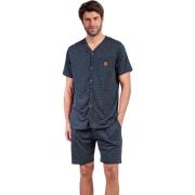 Pyjama's / nachthemden Admas Pyjamashort met slipe mouwen Leather