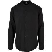 Overhemd Lange Mouw Urban Classics Chemise col montant coton